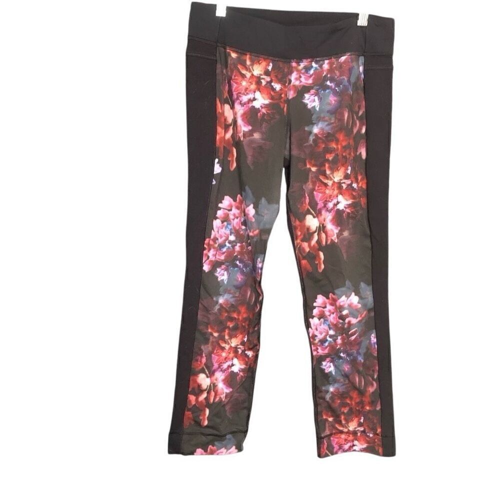 Lululemon Womens Root Chakra Pant 8 Spring Has Sprung Multi Black Athleisure
